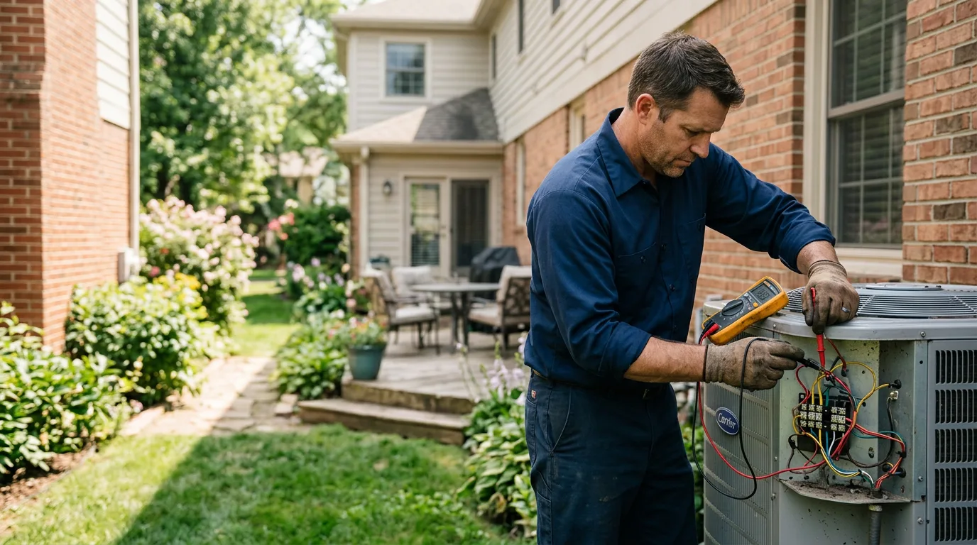 HVAC technician working near Low Moor, VA